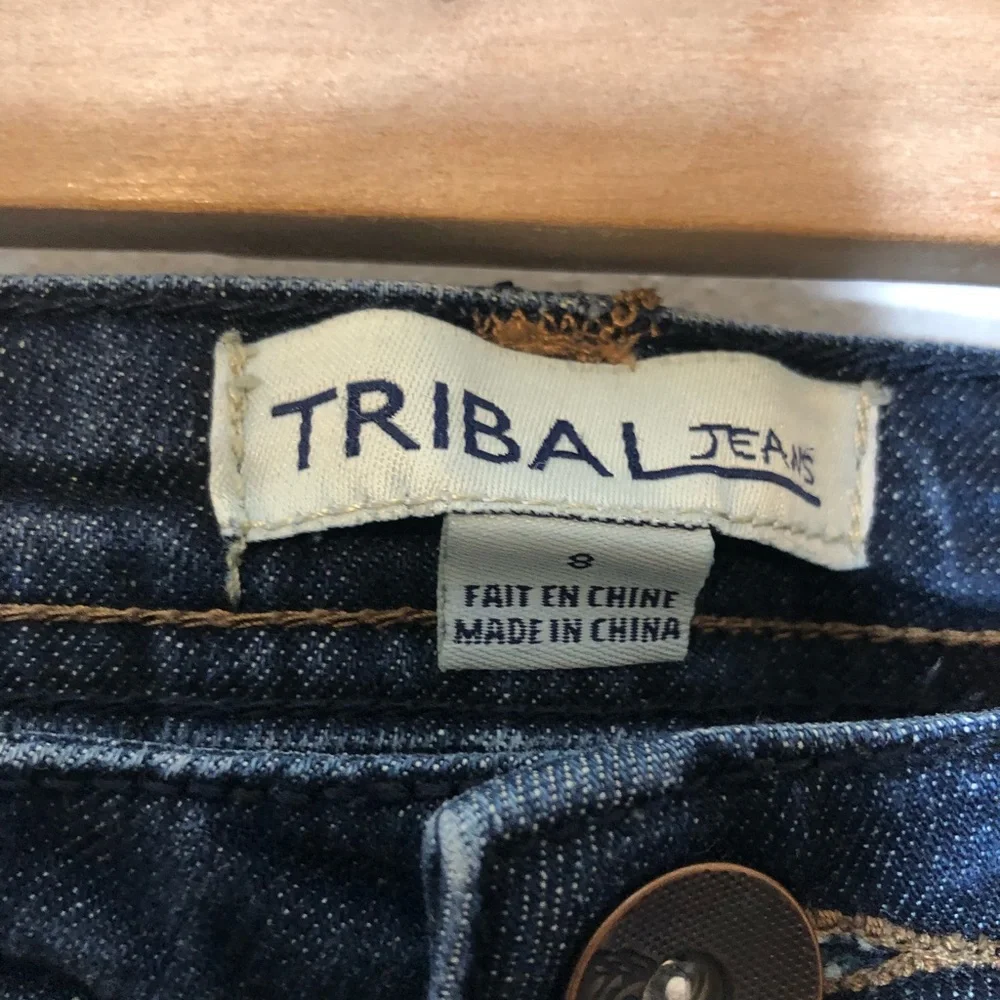 Tribal Capri Denim Jeans, 8 - Picture 3 of 7